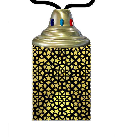 Meyda Tiffany - 210715 - One Light Lantern - Tortola - Craftsman Brown