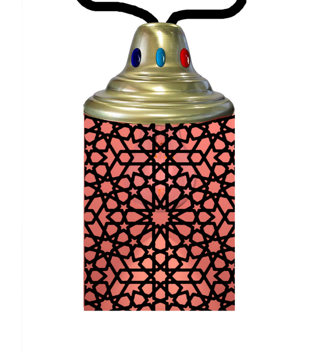 Meyda Tiffany - 210716 - One Light Lantern - Tortola - Craftsman Brown