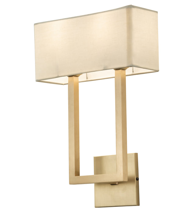 Meyda Tiffany - 211520 - Two Light Wall Sconce - Quadrato - Brass Tint