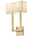 Meyda Tiffany - 211520 - Two Light Wall Sconce - Quadrato - Brass Tint