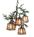 Meyda Tiffany - 211883 - Five Light Chandelier - Pine Branch - Timeless Bronze