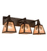 Meyda Tiffany - 211890 - Three Light Vanity - Pinecone - Craftsman Brown