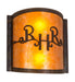 Meyda Tiffany - 213959 - Two Light Wall Sconce - Ridin Hy Personalized - Antique Copper,Burnished
