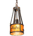 Meyda Tiffany - 213967 - One Light Pendant - Ridin Hy Personalized - Antique Copper,Burnished