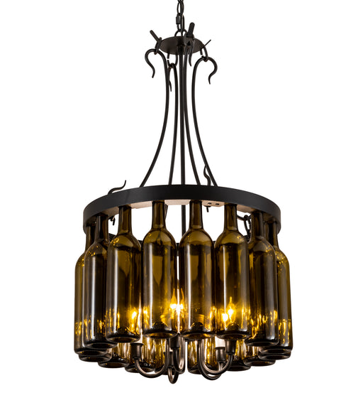 Meyda Tiffany - 214047 - Five Light Pendant - Tuscan Vineyard - Mahogany Bronze