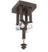 Meyda Tiffany - 215302 - Four Light Flushmount Hardware - Moose - Mahogany Bronze