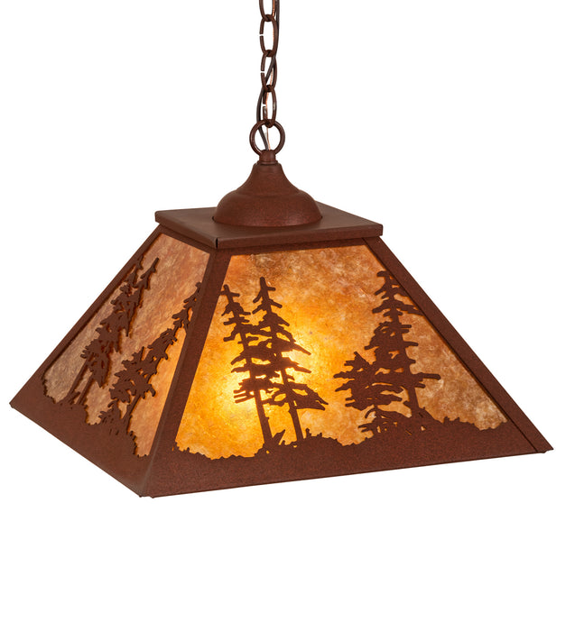 Meyda Tiffany - 215761 - Two Light Pendant - Tall Pines - Red Rust