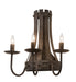 Meyda Tiffany - 215775 - Three Light Wall Sconce - Barrel Stave - Antique,Charred Iron