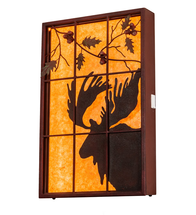Meyda Tiffany - 216919 - Window - Moose - Red Rust