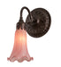 Meyda Tiffany - 216932 - One Light Wall Sconce - Pink Pond Lily - Mahogany Bronze