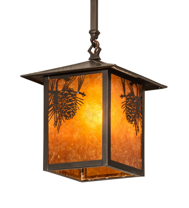 Meyda Tiffany - 62030 - One Light Pendant - Seneca - Craftsman Brown