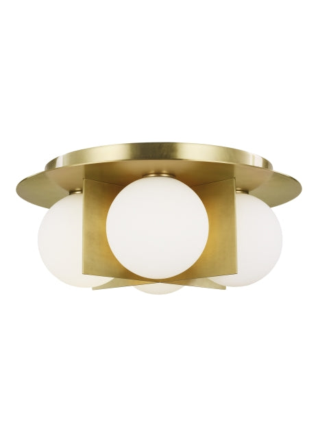 Tech Lighting - 700FMOBLR - LED Ceiling Mount - Orbel - Aged Brass