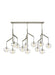 Tech Lighting - 700SDNMPL3CS - Chandelier - Sedona - Satin Nickel