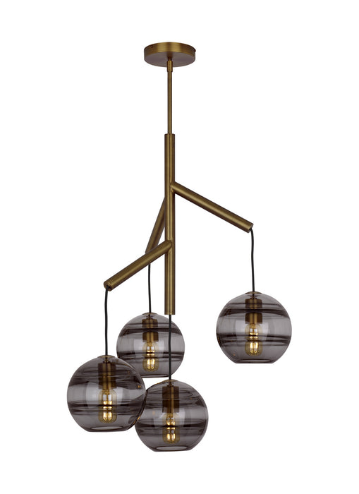 Tech Lighting - 700SDNMPR1KR - Chandelier - Sedona - Aged Brass