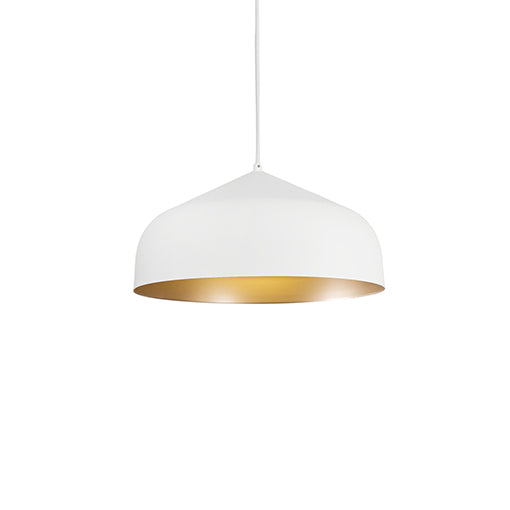 Kuzco Lighting - 49117-WH/GD - One Light Pendant - Helena - White/Gold