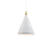 Kuzco Lighting - 492716-WH/GD - One Light Pendant - Dorothy - White / Gold