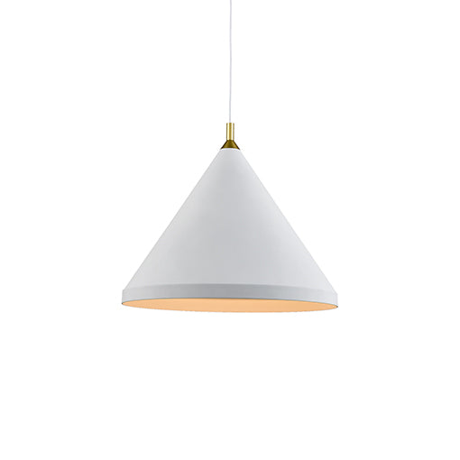 Kuzco Lighting - 492824-WH/GD - One Light Pendant - Dorothy - White / Gold