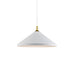 Kuzco Lighting - 493118-WH/GD - One Light Pendant - Dorothy - White / Gold