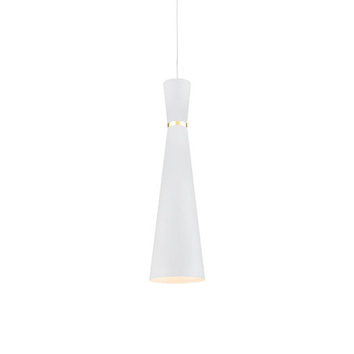 Kuzco Lighting - 493206-WH/GD - One Light Pendant - Vanderbilt - White/Gold