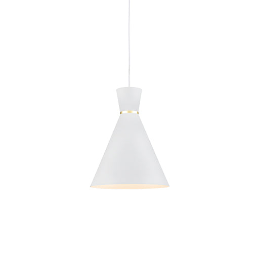 Kuzco Lighting - 493210-WH/GD - One Light Pendant - Vanderbilt - White / Gold