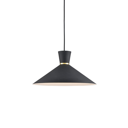 Kuzco Lighting - 493216-BK/GD - One Light Pendant - Vanderbilt - Black / Gold