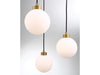 Meridian - M10059NB - Five Light Pendant - Mpend - Natural Brass