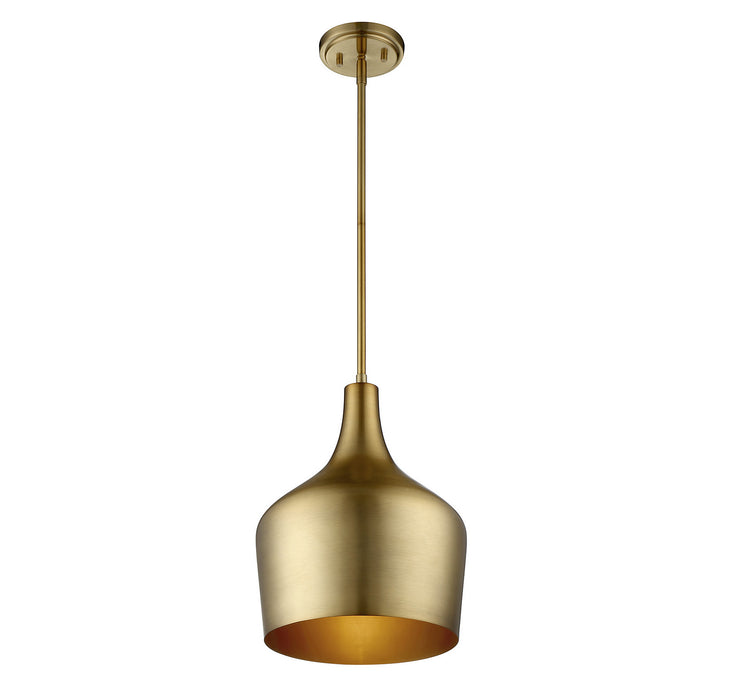 Meridian - M70020NB - One Light Pendant - Mpend - Natural Brass