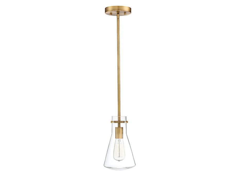 Meridian - M70063NB - One Light Pendant - Mpend - Natural Brass
