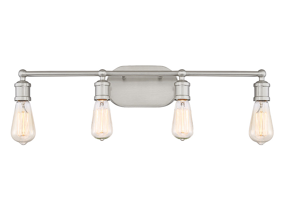 Meridian - M80013BN - Four Light Bath Bar - Mbath - Brushed Nickel