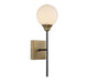 Meridian - M90003-79 - One Light Wall Sconce - Mscon - Oiled Rubbed bronze with Brass