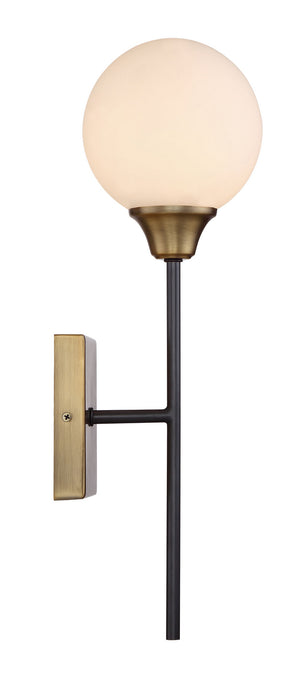 Meridian - M90003-79 - One Light Wall Sconce - Mscon - Oiled Rubbed bronze with Brass