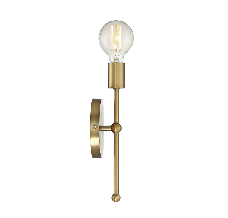 Meridian - M90005-322 - One Light Wall Sconce - Mscon - Natural Brass