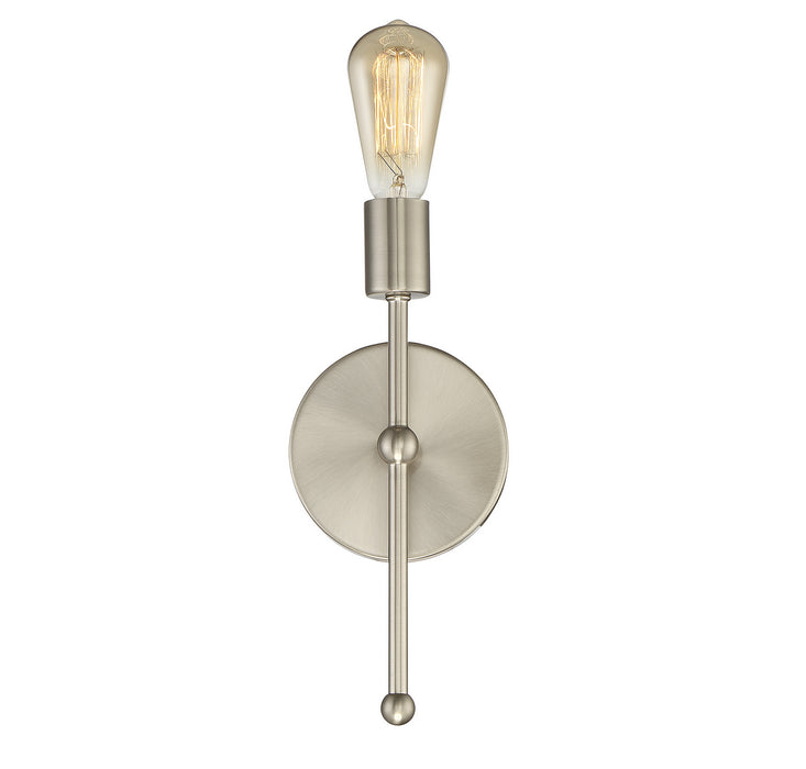 Meridian - M90005-SN - One Light Wall Sconce - Mscon - Satin Nickel