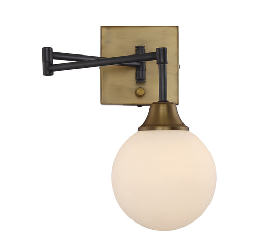 Meridian - M90006-79 - One Light Wall Sconce - Mscon - Oiled Rubbed bronze with Brass