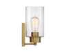 Meridian - M90013NB - One Light Wall Sconce - Mscon - Natural Brass
