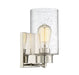 Meridian - M90013PN - One Light Wall Sconce - Mscon - Polished Nickel