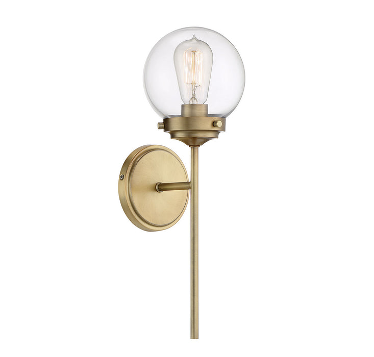 Meridian - M90025NB - One Light Wall Sconce - Mscon - Natural Brass