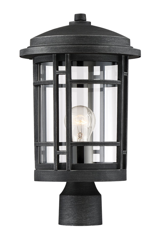 Designers Fountain - 22436-WP - One Light Post Lantern - Barrister - Weathered Pewter