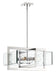 Designers Fountain - 93631-PN - Four Light Pendant - Ethan - Polished Nickel