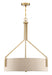 Designers Fountain - 93932-BG - Four Light Pendant - Elara - Brushed Gold