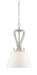 Designers Fountain - 94332-CWW - One Light Pendant - Newport - Coastal Weathered White