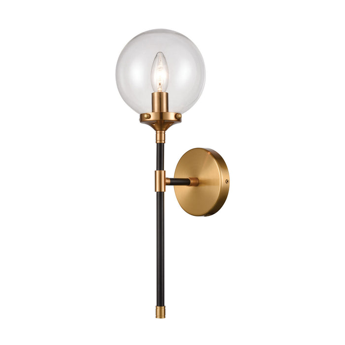 Elk Lighting - 15341/1 - One Light Wall Sconce - Boudreaux - Matte Black, Antique Gold, Antique Gold