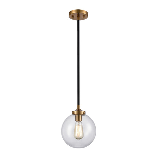 Elk Lighting - 15344/1 - One Light Mini Pendant - Boudreaux - Matte Black, Antique Gold, Antique Gold