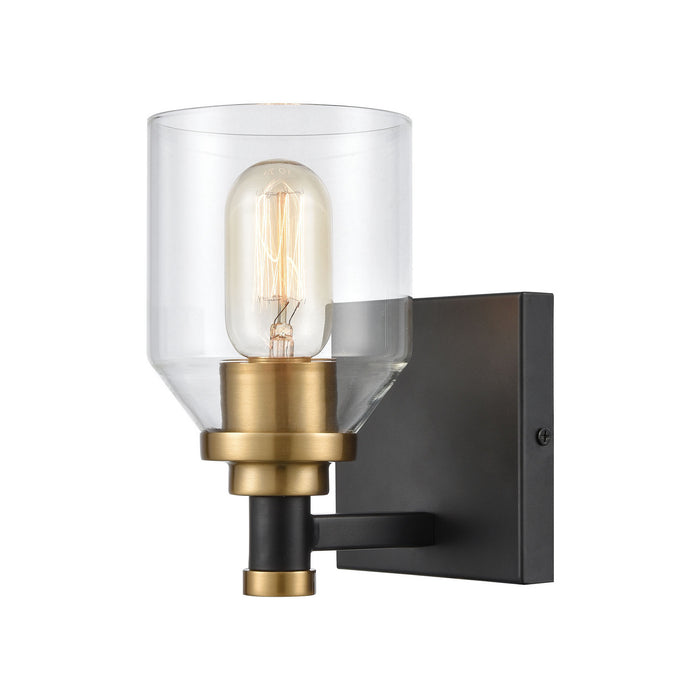 Elk Lighting - 15391/1 - One Light Vanity Lamp - Cambria - Matte Black, Satin Brass, Satin Brass