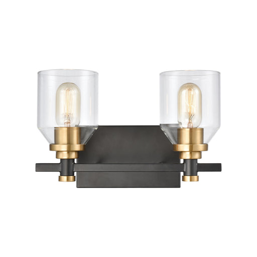 Elk Lighting - 15401/2 - Two Light Vanity Lamp - Cambria - Matte Black, Satin Brass, Satin Brass