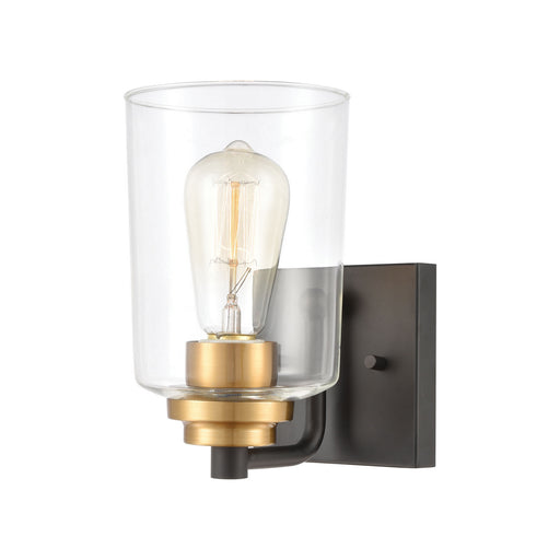 Elk Lighting - 46610/1 - One Light Vanity Lamp - Robins - Matte Black, Brushed Brass, Brushed Brass