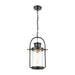 Elk Lighting - 46672/1 - One Light Outdoor Hanging Lantern - Wexford - Matte Black, Brushed Brass, Brushed Brass