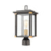 Elk Lighting - 46724/1 - One Light Outdoor Post Lantern - Vincentown - Matte Black, Brushed Brass, Brushed Brass