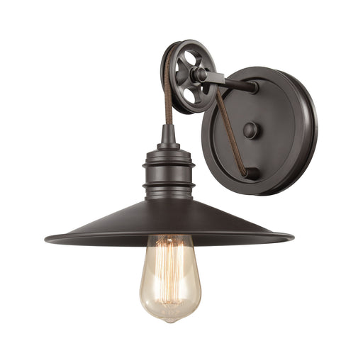 Spindle Wheel Wall Sconce