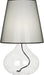 Robert Abbey - 458B - One Light Table Lamp - June - Clear Glass Body w/ Black Fabric Wrapped Cord